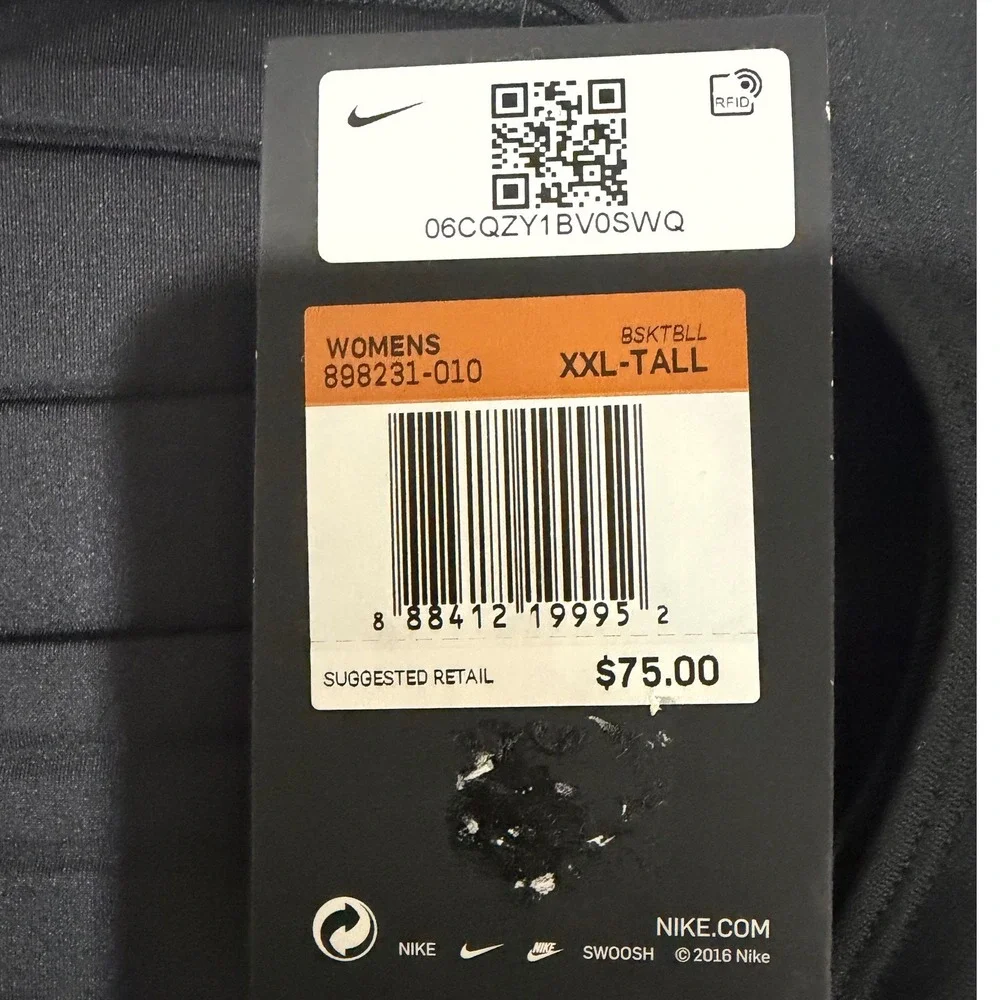 Nike Pro Hyperstrong WNBA Padded Basketball Tank Top Black 898231-010 XXL-Tall